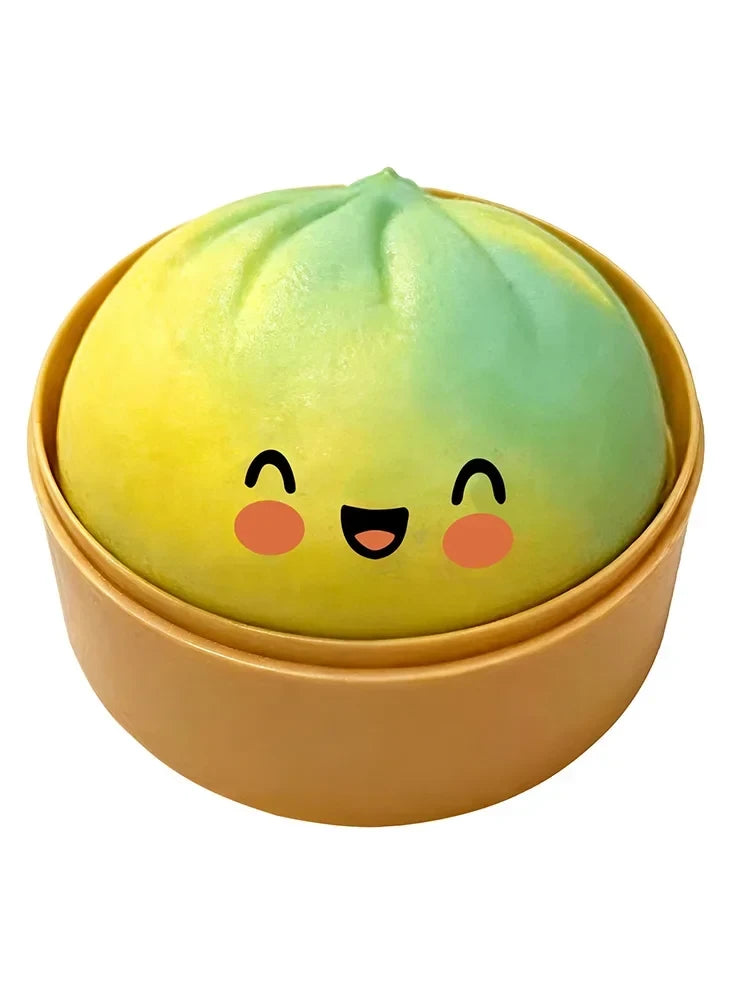 Gold Glitter Dumpling Squishy Toy